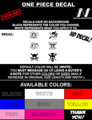 ONE PIECE LOGO Pack Japanese Anime Decal CUSTOM High Quality Logo Sticker cool