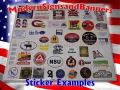 40 3×5 Custom Printed Full Color Outdoor Vinyl Car Bumper Sticker Decal Die Cut
