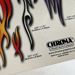 Chroma Graphics Chroma Auto Kitz Flames Stick Onz Decal Set
