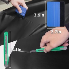 Durable Matte Black Vinyl Wrap for Car Interior & Exterior – 10ft x 1ft