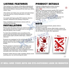 Bloody HandPrint Vinyl Decals Dead Stickers Zombie Walking Funny Halloween Hands