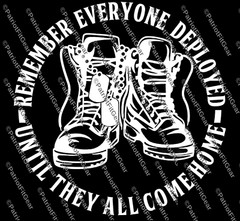 Remember Everyone Deployed,RED,Support Our Troops,,Military,Custom Vinyl Decal