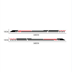 Car Truck Body Stickers Racing Stripes Both Sides Styling DIY Decals Vinyl Decor