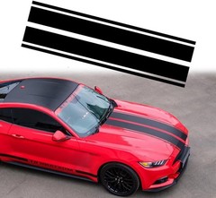 Universal Racing Stripes Car Hood Vinyl Decal Auto Body Side Sticker