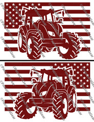 American Farmer,Heart Of Our Nation,Dairy Farm,Farming,Tractor,Flag,Vinyl Decal