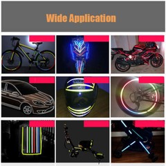 5m/10m/20m Reflective Roll Car Safety Warning Stickers Self Adhesive Strips Deca