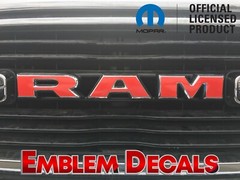 RAM 1500 DT Grill Emblem Decals 2019 2020 2021 2022 2023 2024 SPORT