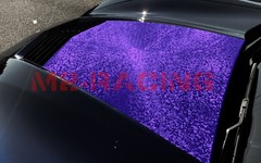 PET Damascus Steel Forged Carbon Fiber Satin Royal Purple Car Vinyl Sticker