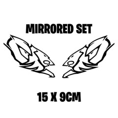 Mirrored Set- Holden Racing – Vinyl Decal – 15 x 6cm