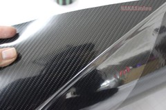 5D Mirror Glossy Ultra Shining Black Carbon Fiber Vinyl Wrap Sticker 65FT x 5FT