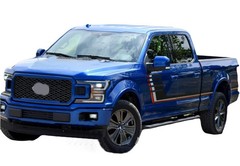 2 PCS Graphic Side Door Stripe Car Sticker For Ford F-150 5.7ft Bed Trunk Decal