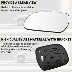 1/2Set Driver Left Mirror Power Side Glass Fits Lexus 2004-09 RX300 RX330 RX350