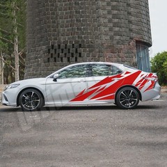 Pattern Decal for Toyota Camry Side Geometric Sport Design Graphics Sticker XSE