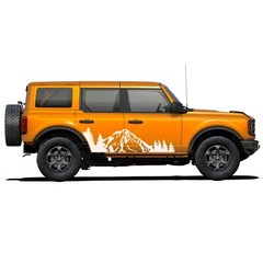 Mountain theme graphics stickers decals compatible with Ford Bronco