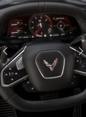 C8 Corvette TORCH RED STEERING WHEEL VINYL STRIPE (2 X 5 Inches)