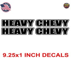 Heavy Chevy Vinyl Decal Car Window Tumbler Laptop Mirror Bike Flask
