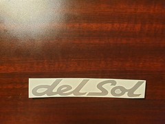 Honda Delsol/CIVIC Decal Logo/Bumper Sticker