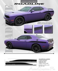 FOR 2011-2023 Dodge Challenger Roadline Body Stripes 3M Vinyl Graphics Decals