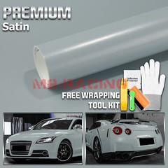 Premium Satin Battleship Gray Matte Flat Vinyl Wrap Sticker Film DIY Decal Sheet