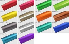 Premium Satin Matte Chrome Metallic Vinyl Film Wrap Sticker Air Bubble Free