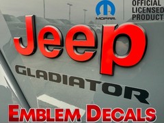 JEEP & GLADIATOR JL Fender Decals 2018 2019 2020 2021 2022 2023 24 25 26