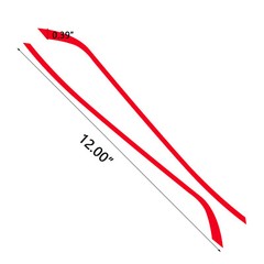2x Red Grille Pinstripe Insert Decal Stickers For Subaru WRX STI 2018 2019 2020