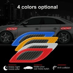 Safety Reflective Tape Leaf Warning Mark Car Bumper Sticker Accessories 6Pcs/Set