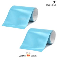 2x 3″ x 78″ DIY Ice Blue Racing Stripes Car Hood Vinyl Tape Sticker Body Decals