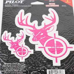Pilot Automotive GRP-523, Deer Target Decal Hot Pink