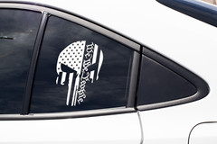 Punisher We the People Car Window Vinyl Decal America Sticker