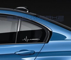 A spec heartbeat pulse Sticker Left Pair