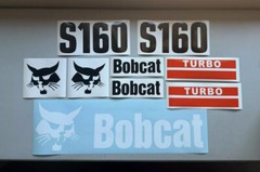 Bobcat S160 (SET OF 7) Skid Steer Replacement Aftermarket Vinyl Decal Sticker