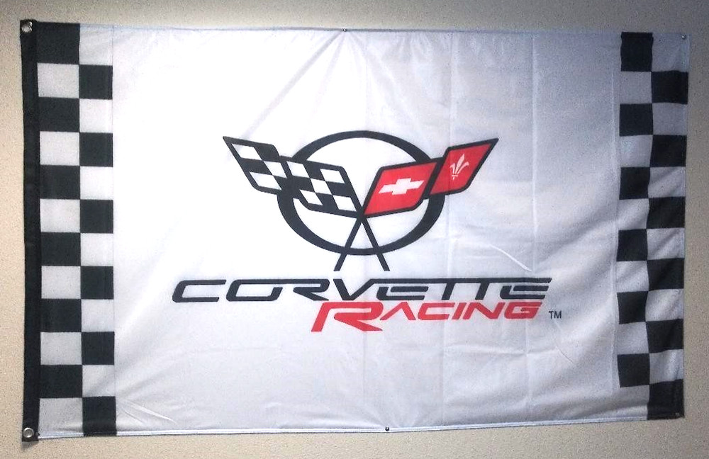 CORVETTE C5 CHECK FLAGS 3FT X 5FT 1997-2004 CORVETTE C1 C2 C3 C4 C5 C6 C7 C8Rz