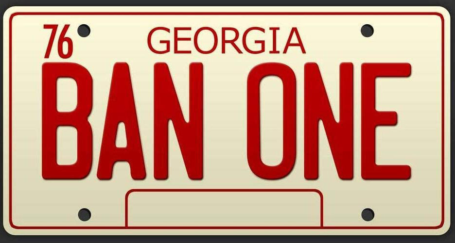 Burt Reynolds Smokey and The Bandit Vinyl Decal License Plate BAN-ONE, movies