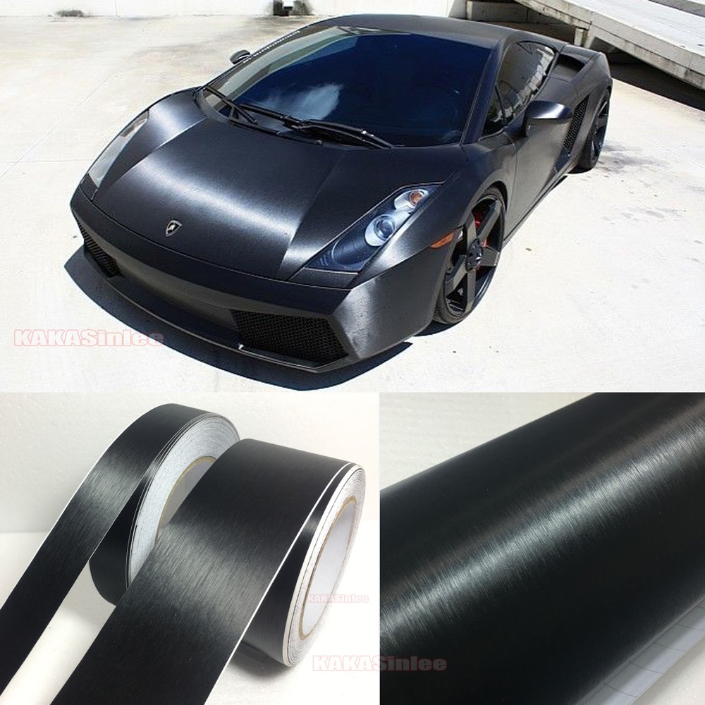 Air Free Stretch Car Steel Matte Brushed Metal Aluminum Vinyl Wrap / Sticker US