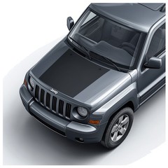 Hood Blackout or Topo Racing Stripes Graphics – Fits 2007-2017 Jeep Patriot