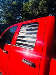 Side window flags. Compatible with Dodge Ram QUAD cab. All years. Both sides