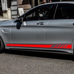 AMG Edition1 Style Side Skirt Racing Sport Stripe Vinyl Decal Sticker Car SUV