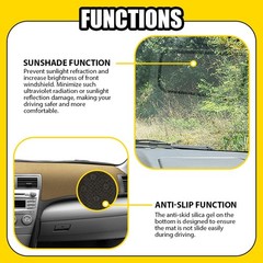 Fit 07-11 Toyota Camry Dash Mat Beige Dashboard Cover Non-Slip Interior Pad 1-5X