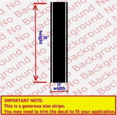 Duramax Flag style bedside Stripe decals, 10″ x 46″, Set of 2, decal