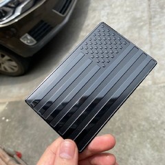 Metal car sticker, American flag car logo, waterproof and sunscreen