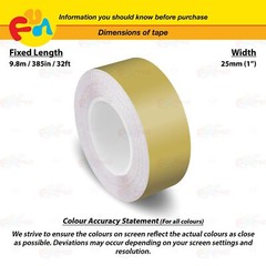 MATTE GOLD 1″ PIN STRIPE Car Model Motorcycle Decal TAPE Vinyl Sticker 25mm