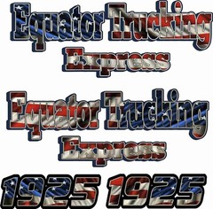 Set of Custom Vinyl Truck Door Lettering | Company Business Truck Door Lettering