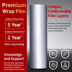Chrome Mirror Vinyl Film Wrap Sticker Decal Stretchable Reflective Super Gloss