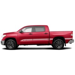 Center triple stripes graphics stickers decal compatible with Toyota Tundra