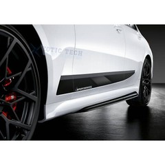 Glossy Black Performance Vinyl Decals Door Side Skirt Sill Stickers for BMW G20