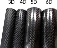 6D Carbon Fiber Vinyl Wrap – Easy Install & Air Release, 2″ x 30ft