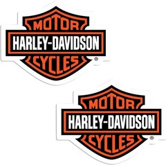 Chroma Harley-Davidson Bar & Shield Decals (2 Decals) 3″ W x 2.5″ H – Licensed
