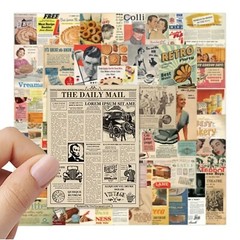 50 pcs Creative Retro Doodle Vinyl Waterproof Stickers for your phone, laptop