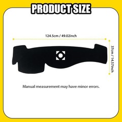 Black Dash Mat Dashboard Cover Pad For Infiniti G25 G35 G37 Q40 Q60 2008-15 1-5X